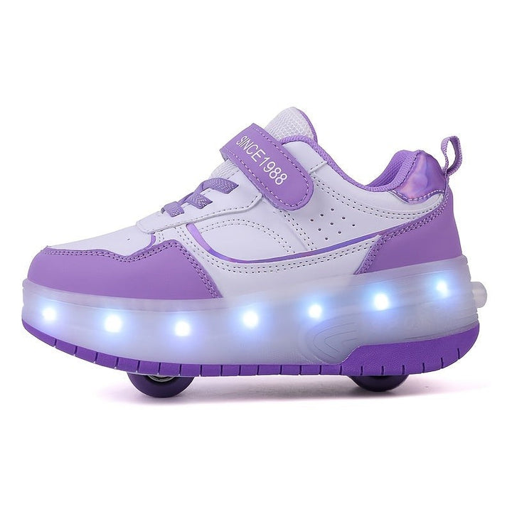 Light-up sneakers with removable wheels - product photo 4