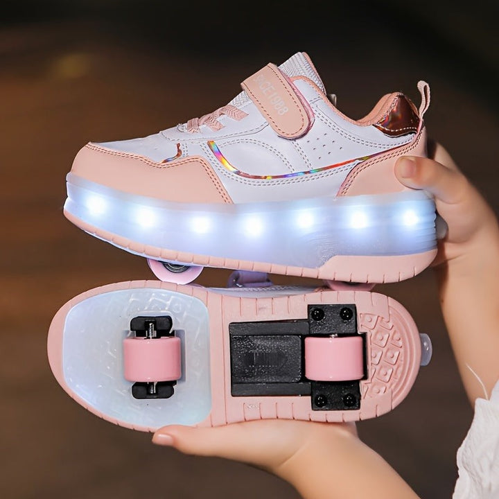 Light-up sneakers with removable wheels - product photo 5