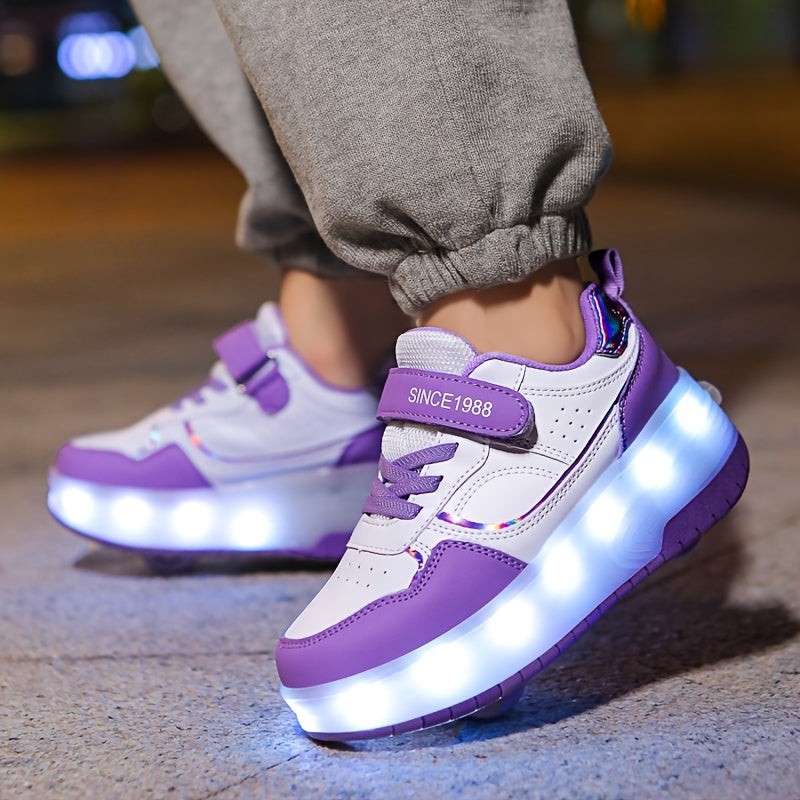 Light-up sneakers with removable wheels - product photo 7