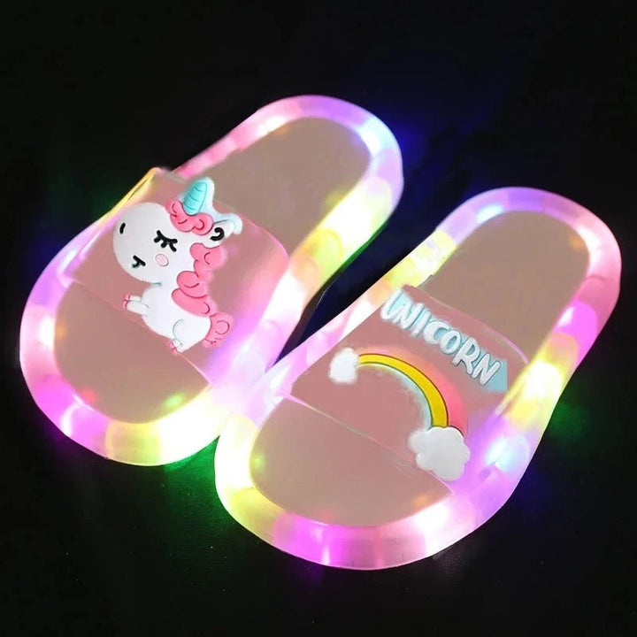 Light-up unicorn slides for children - product photo 1