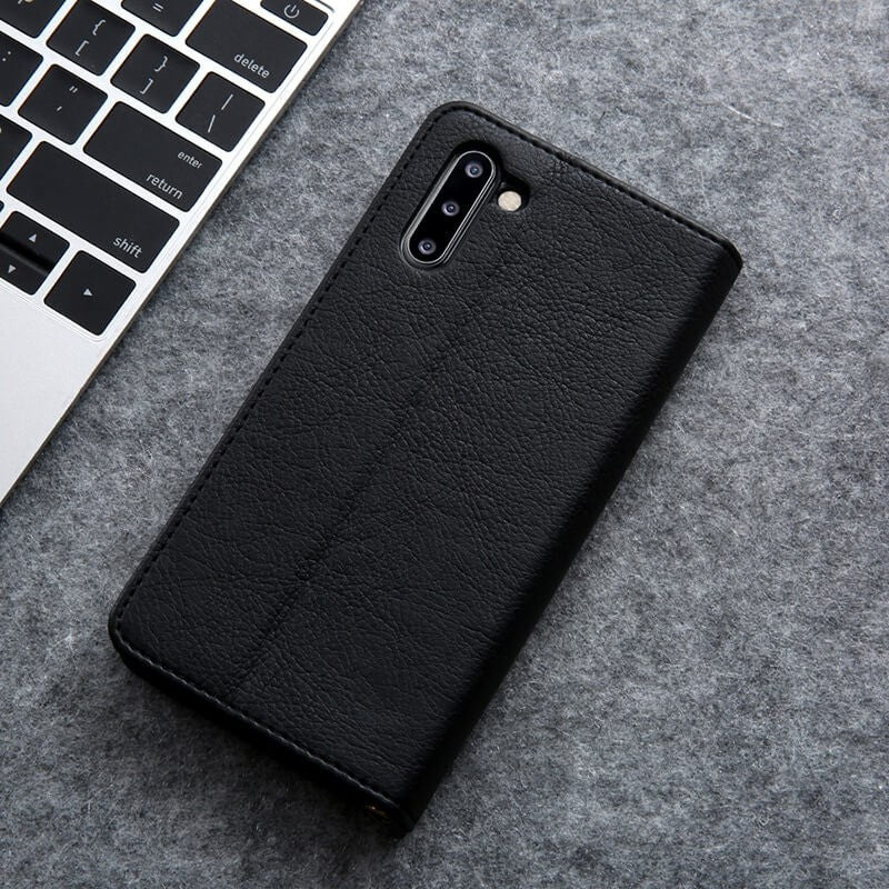 Magnetic flip phone case with card slots - product photo 13