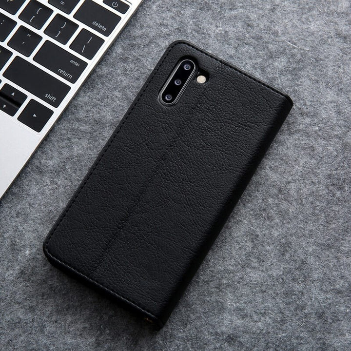 Magnetic flip phone case with card slots - product photo 13