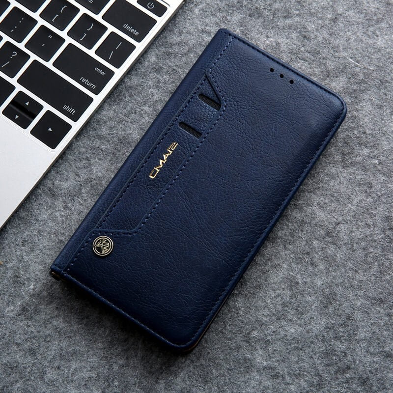 Magnetic flip phone case with card slots - product photo 16