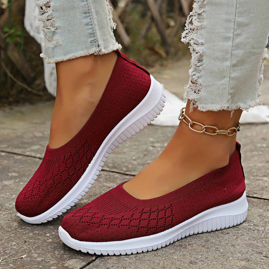Noemi | Comfortable Knit Slip-On Shoes For Women