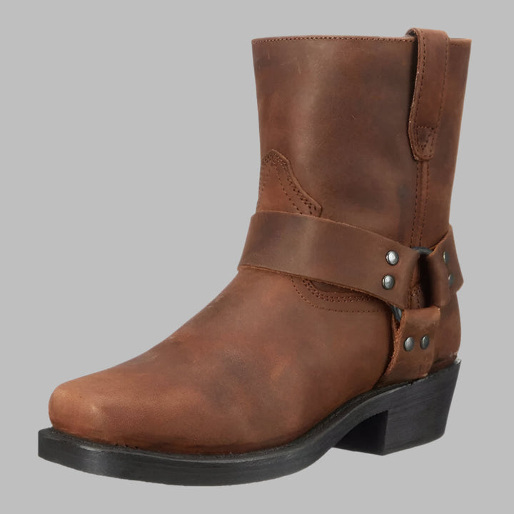 Wyatt | Vintage-Inspired Leather Western Boots For Men