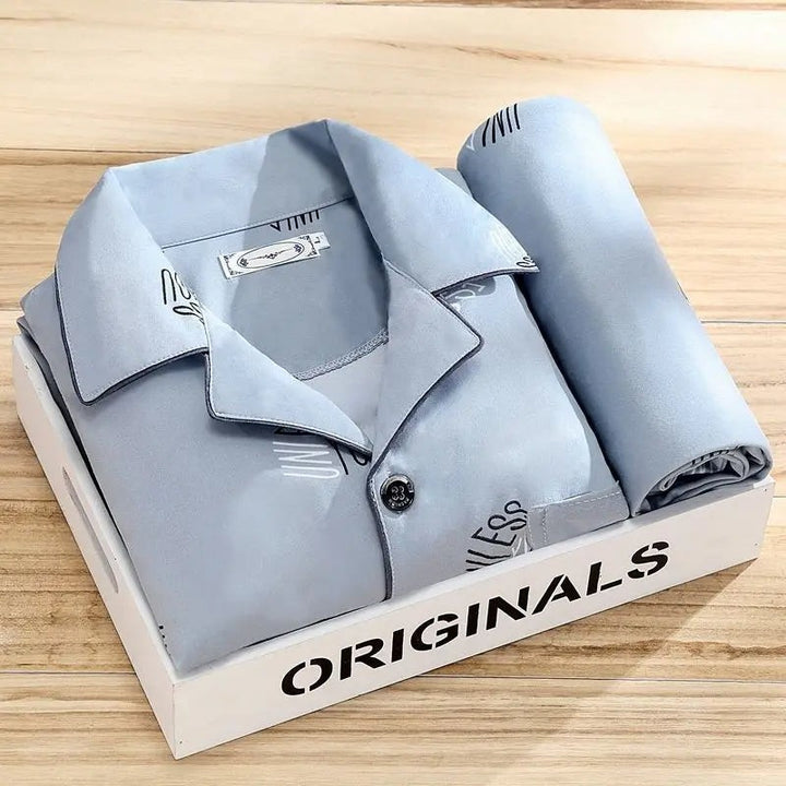 Men's button-front pajama set - product photo 4