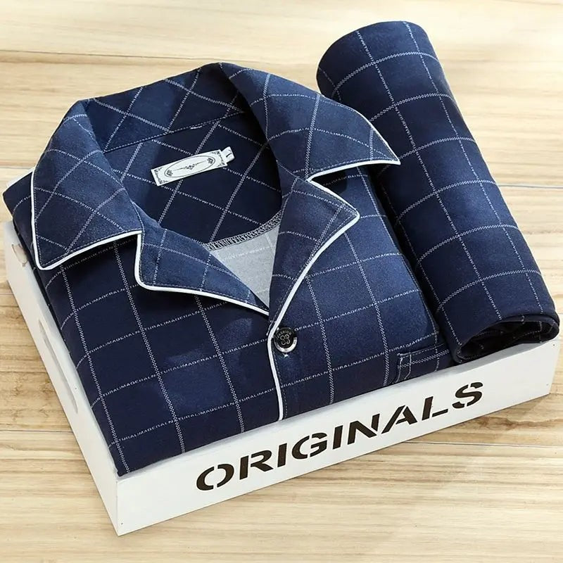 Men's button-front pajama set - product photo 5