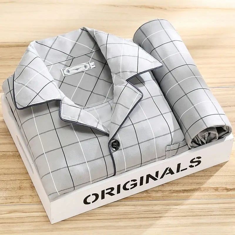 Men's button-front pajama set - product photo 6