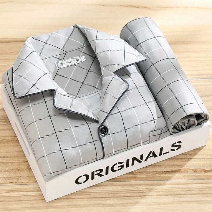 Men's button-front pajama set - product photo 6