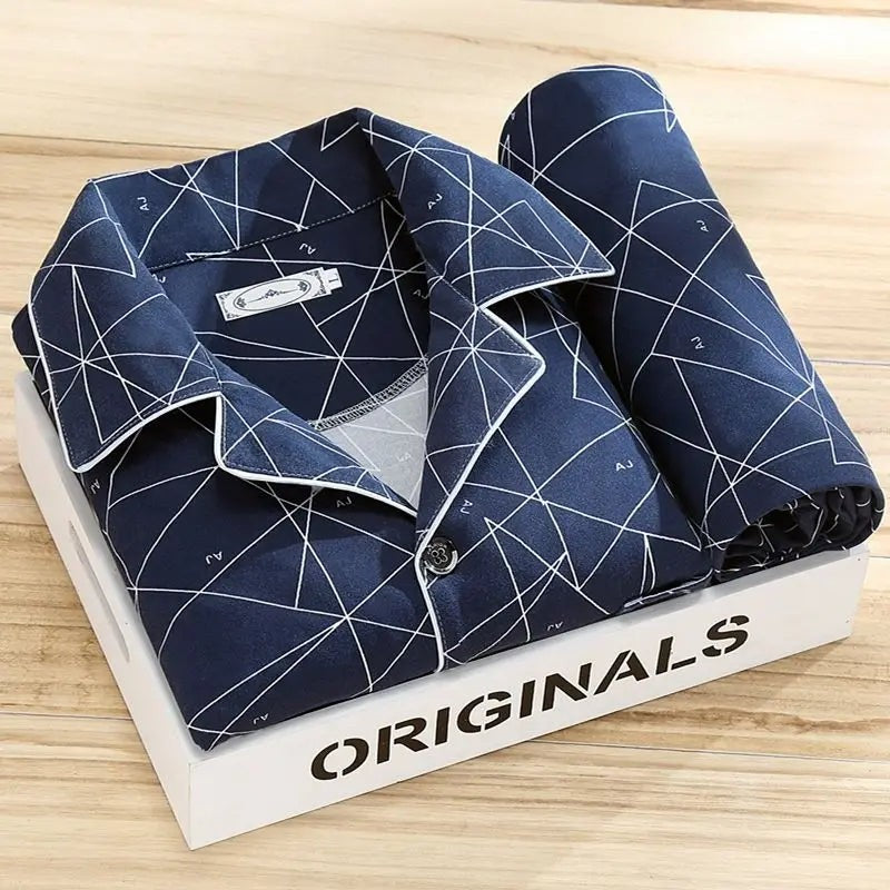 Men's button-front pajama set - product photo 8