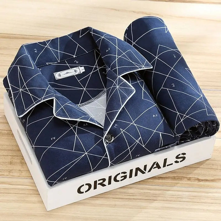 Men's button-front pajama set - product photo 8