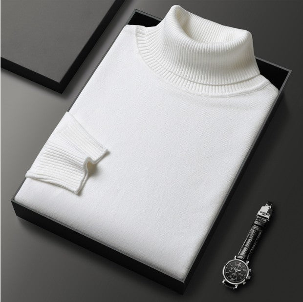 Men's cashmere-blend turtleneck sweater - product photo 7