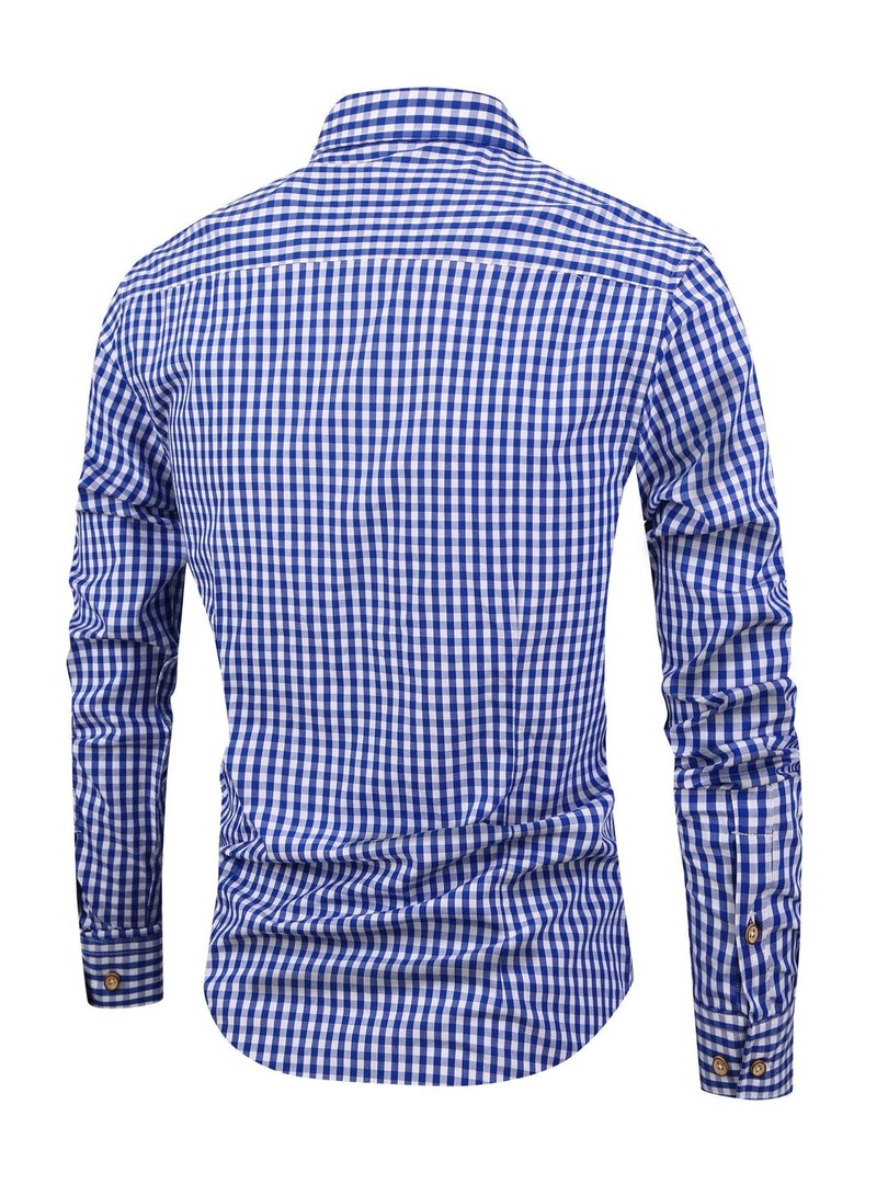 Men's check shirt with a comfortable cut - product photo 2