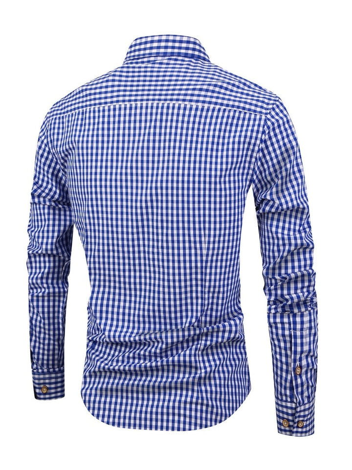 Men's check shirt with a comfortable cut - product photo 2