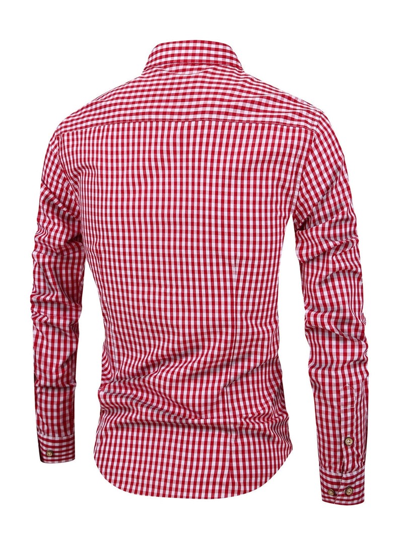 Men's check shirt with a comfortable cut - product photo 4