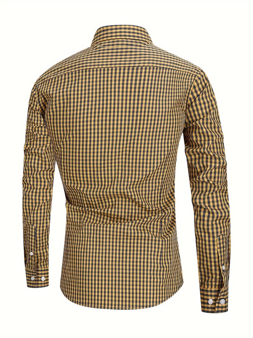 Men's check shirt with a comfortable cut - product photo 9
