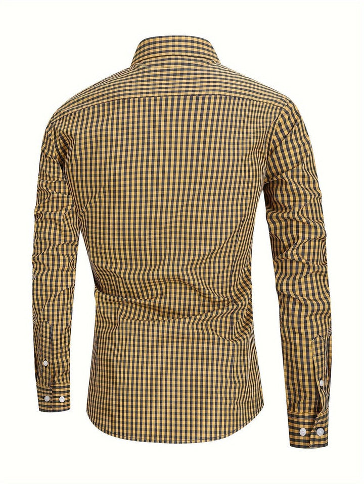 Men's check shirt with a comfortable cut - product photo 9