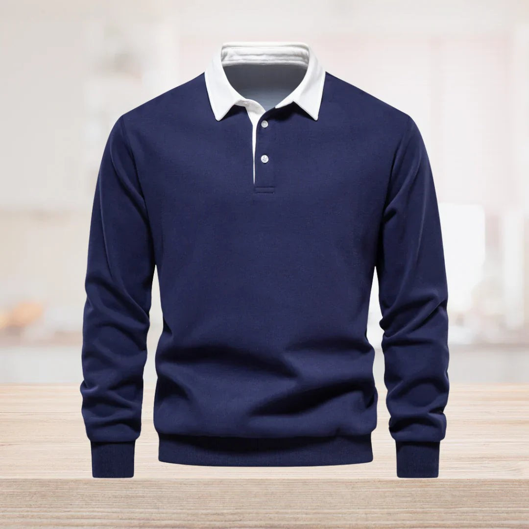 Men's collared polo shirt - product photo 1
