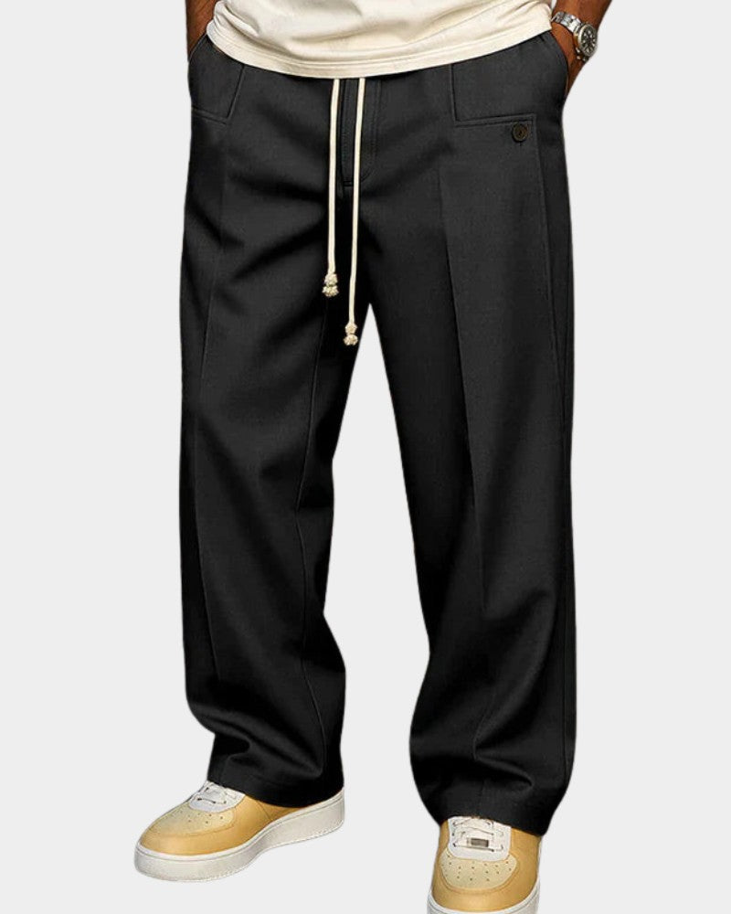 Men's drawstring trousers - product photo 1