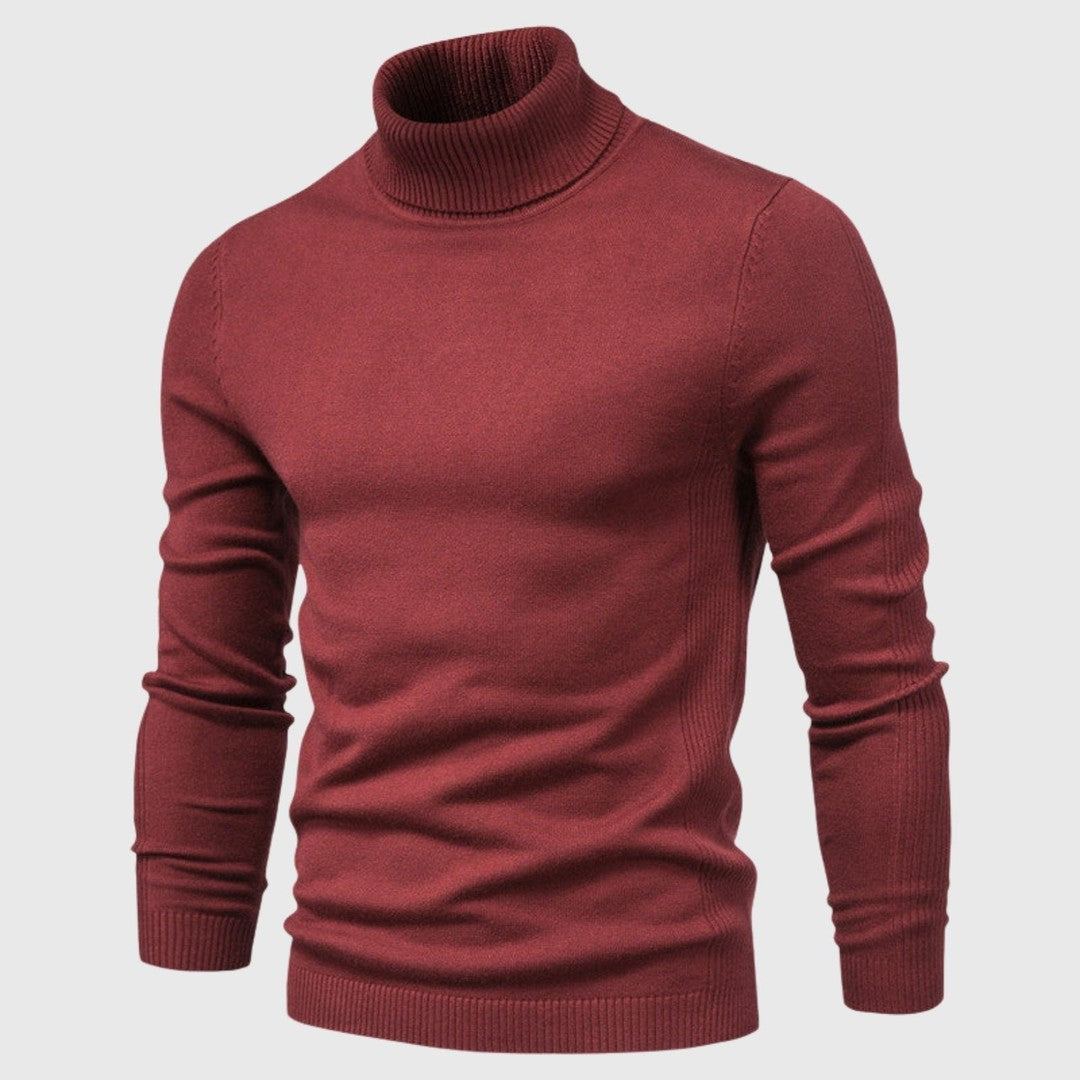 Men's fine knit turtleneck sweater - product photo 20