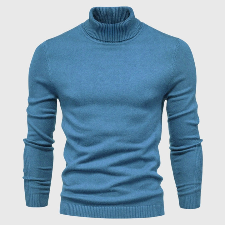Men's fine knit turtleneck sweater - product photo 23
