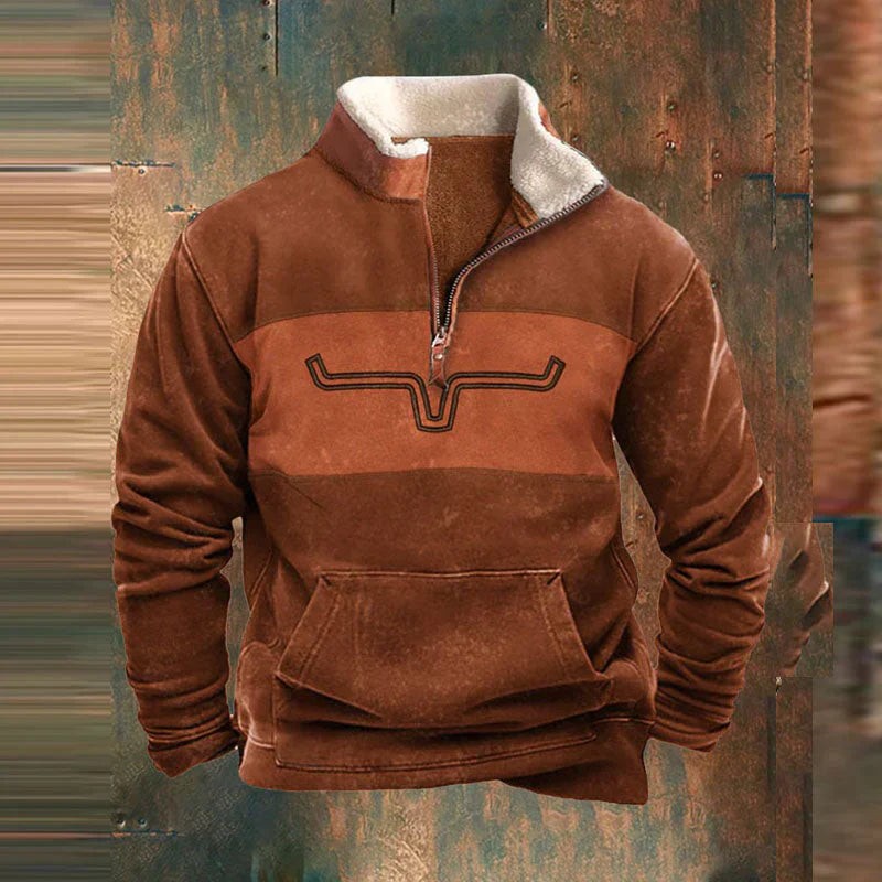 Men's fleece quarter-zip pullover - product photo 2