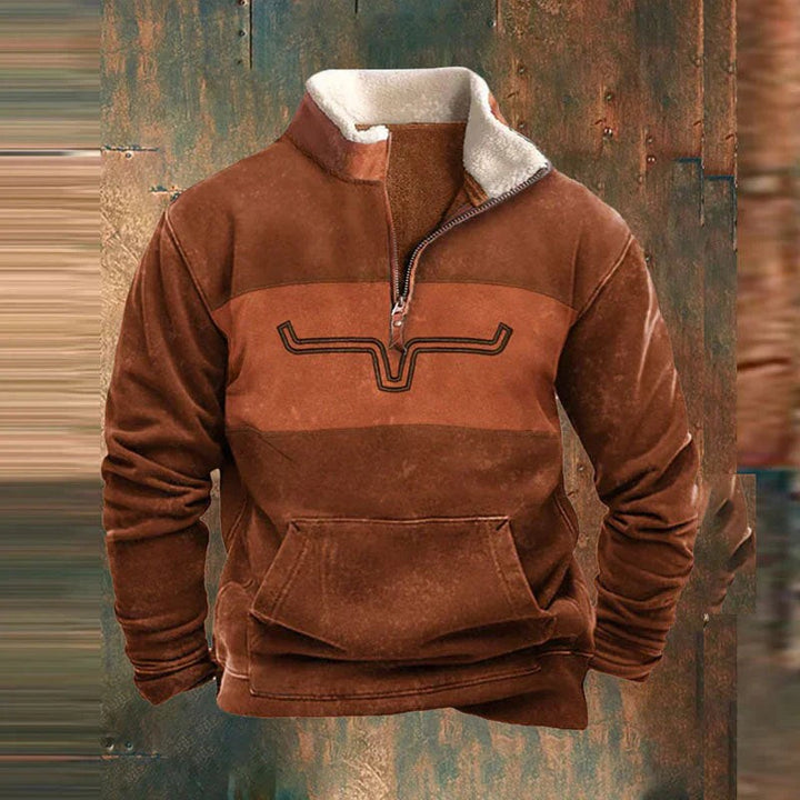 Men's fleece quarter-zip pullover - product photo 2