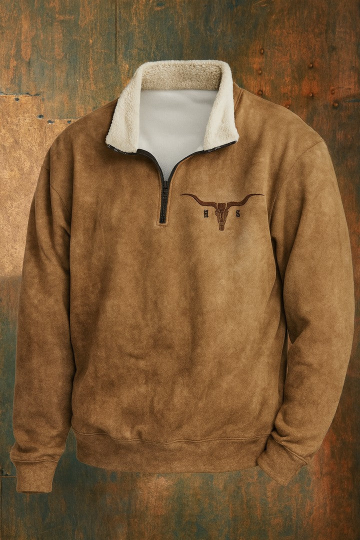 Men's fleece quarter-zip pullover - product photo 4
