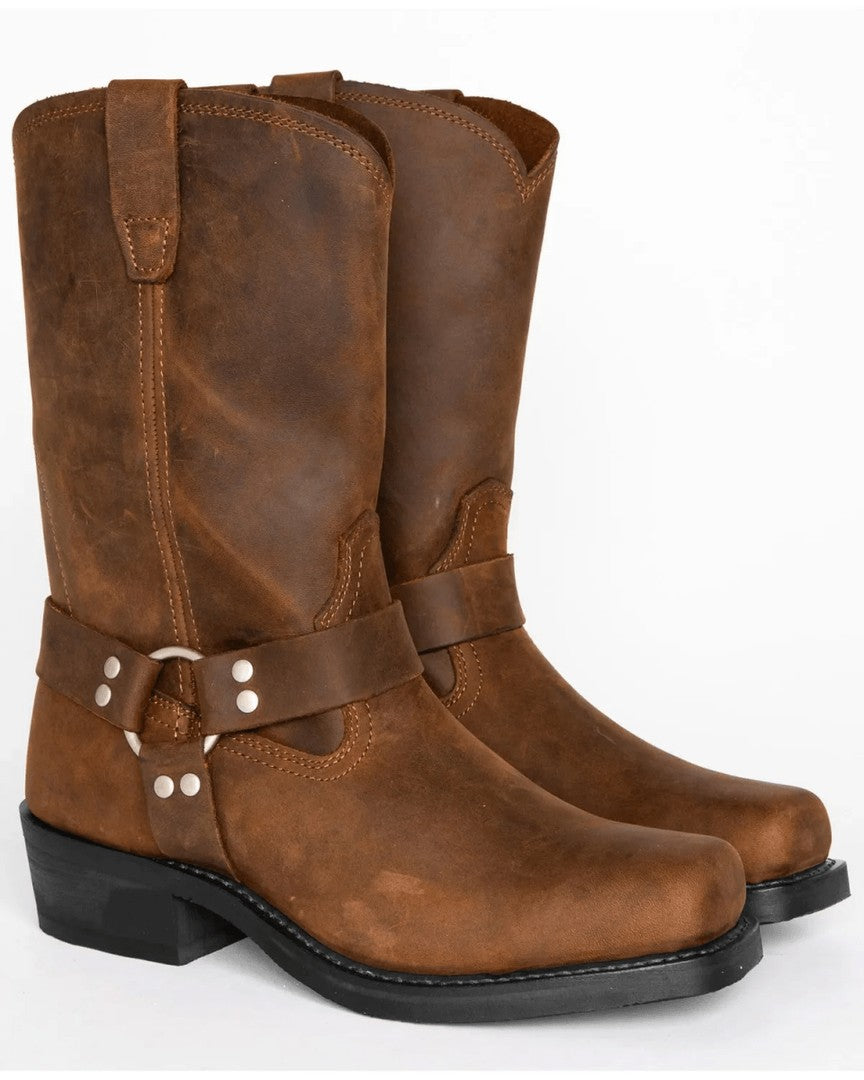 Men's pull-on harness boot with a tall shaft and oil-resistant sole - product photo 5