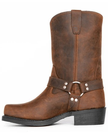 Men's pull-on harness boot with a tall shaft and oil-resistant sole - product photo 8