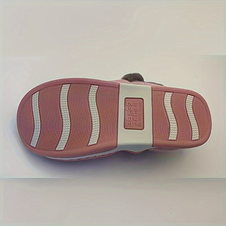 Herringbone slippers with a plush lining and non-slip sole - product photo 12