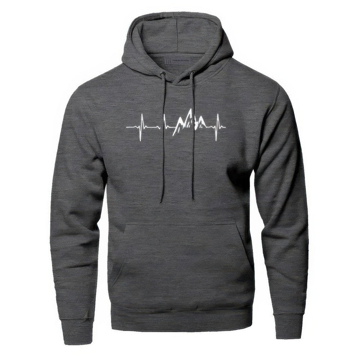 Men's plain hooded sweatshirt - product photo 1