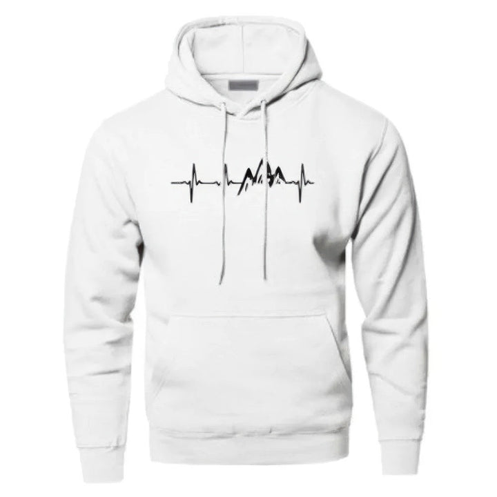 Men's plain hooded sweatshirt - product photo 4