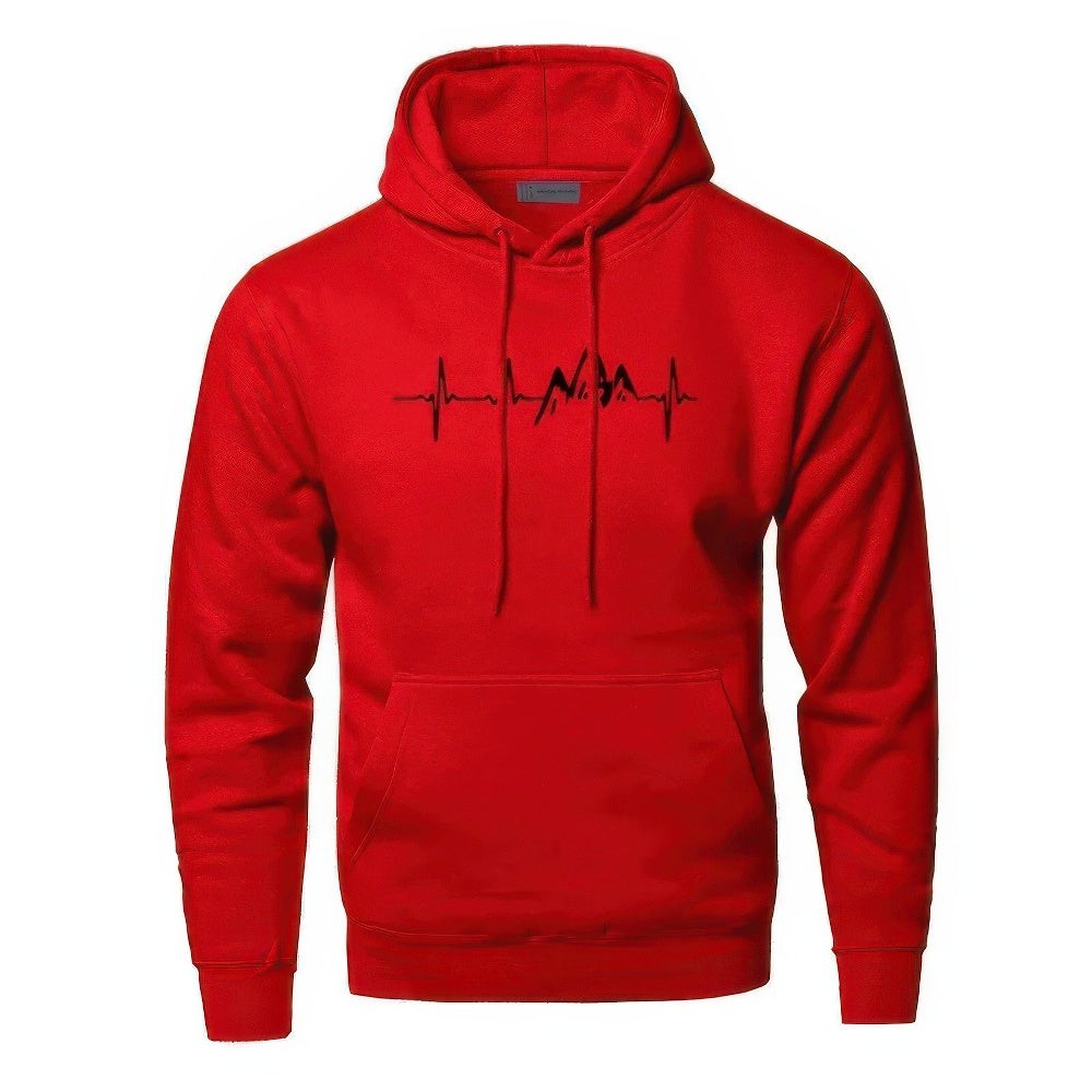 Men's plain hooded sweatshirt - product photo 5