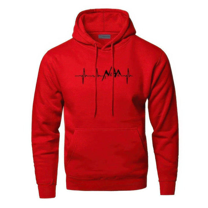 Men's plain hooded sweatshirt - product photo 5