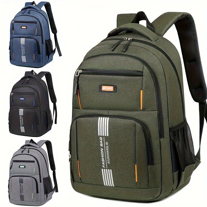 Men's large work backpack with a padded laptop compartment - product photo 1