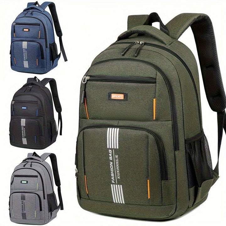 Men's large work backpack with a padded laptop compartment - product photo 1