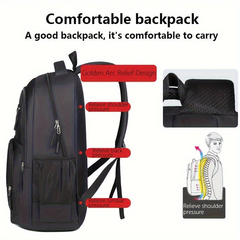 Men's large work backpack with a padded laptop compartment - product photo 12