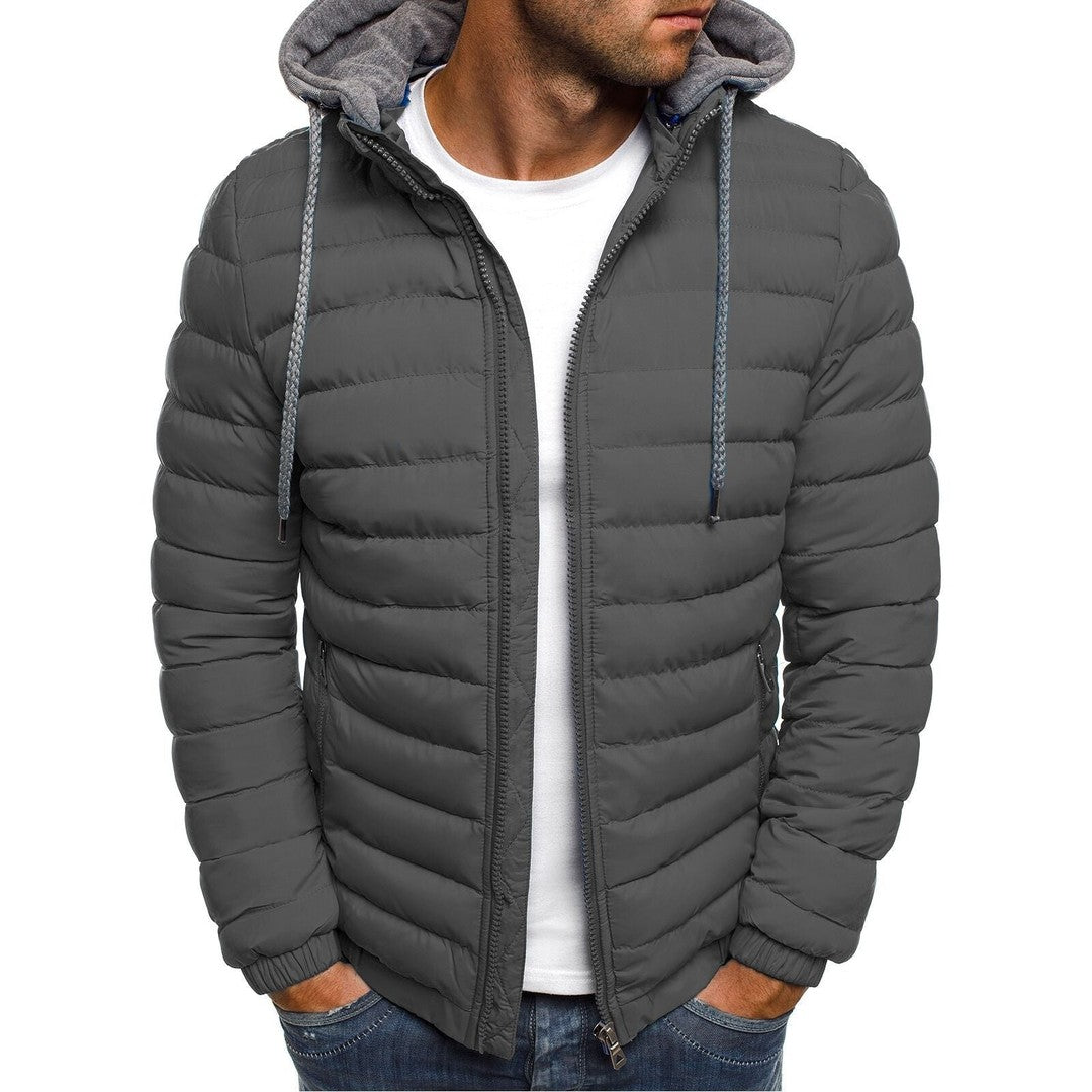 Men's lightweight insulated puffer jacket - product photo 2