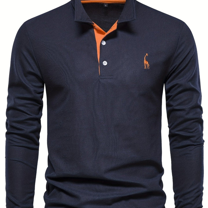 Men's long sleeve polo shirt - product photo 11