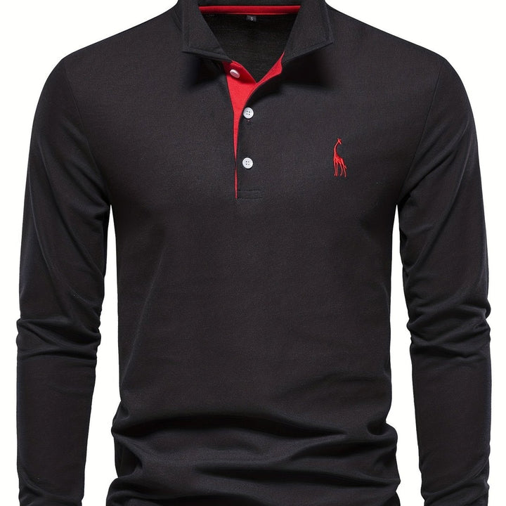 Men's long sleeve polo shirt - product photo 12