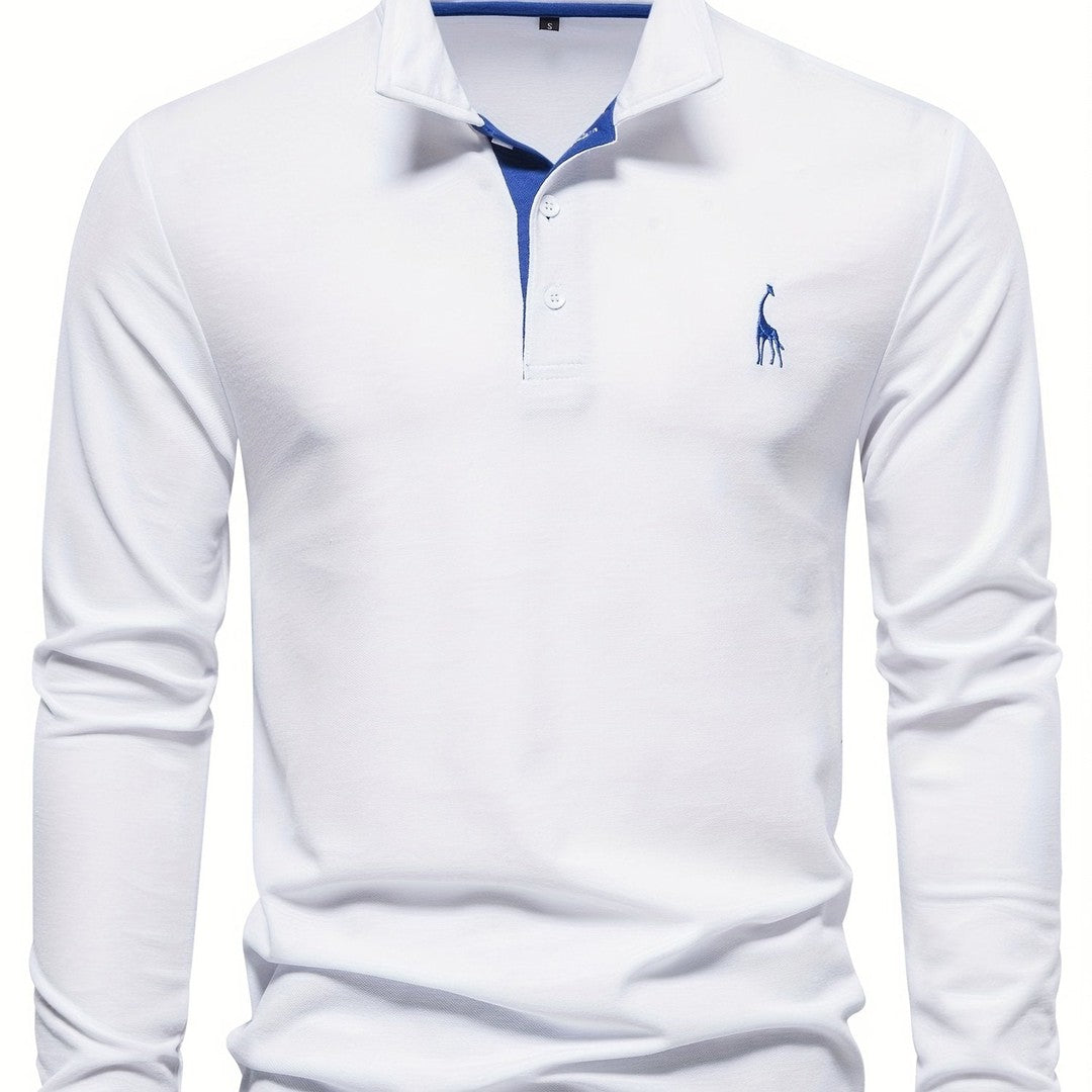 Men's long sleeve polo shirt - product photo 15