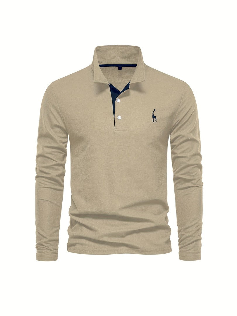 Men's long sleeve polo shirt - product photo 6