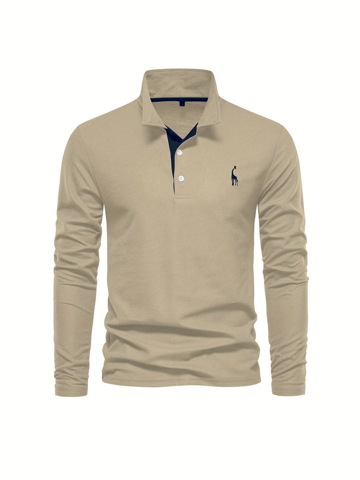 Men's long sleeve polo shirt - product photo 6