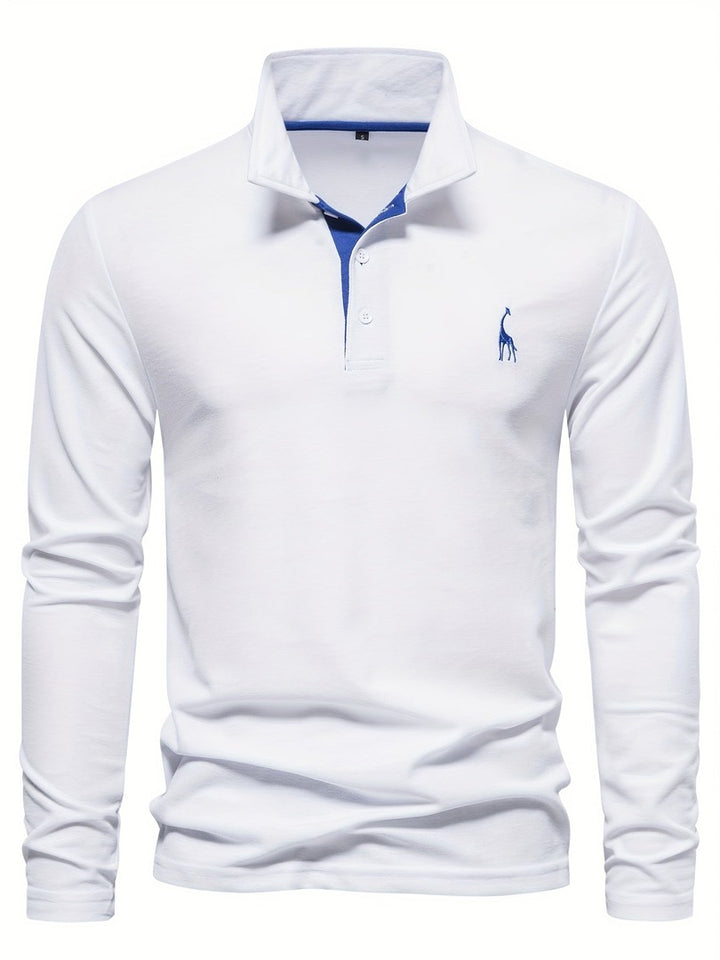 Men's long sleeve polo shirt - product photo 8