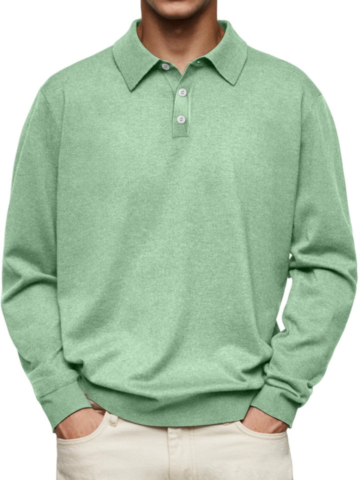 Men's long sleeve polo shirt - product photo 10