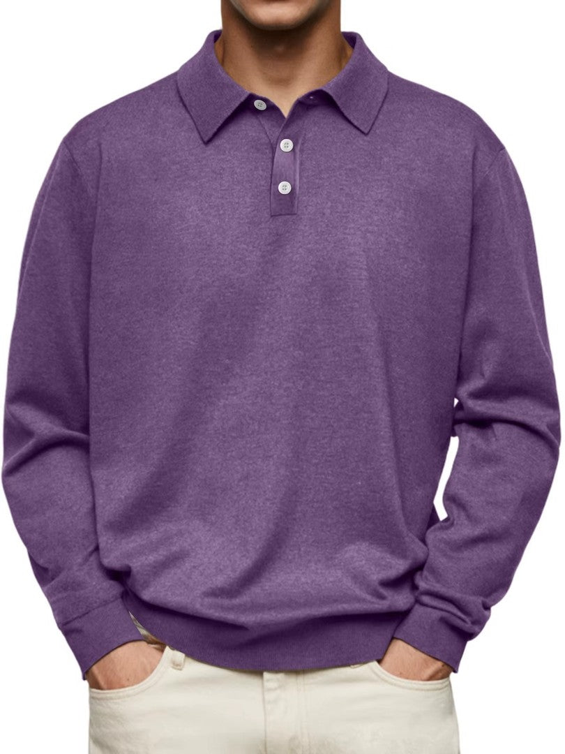 Men's long sleeve polo shirt - product photo 6