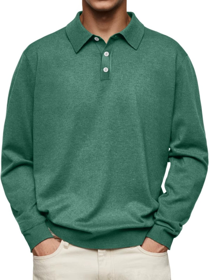 Men's long sleeve polo shirt - product photo 7
