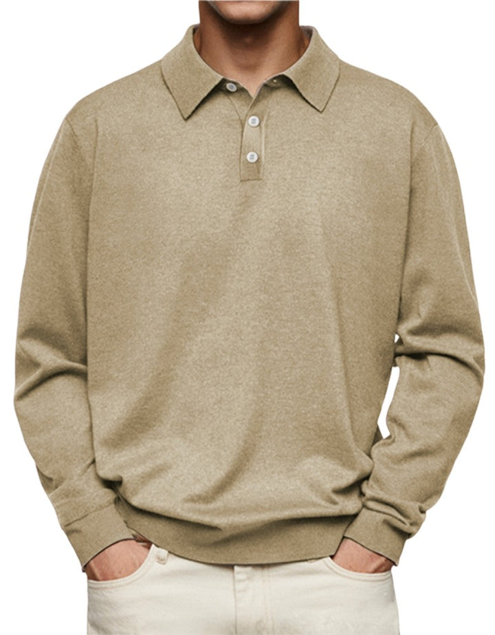 Men's long sleeve polo shirt - product photo 9
