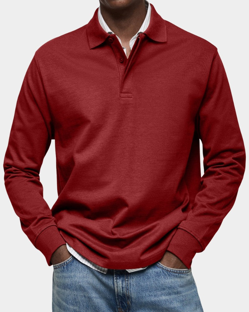 Men's long sleeve polo shirt - product photo 10